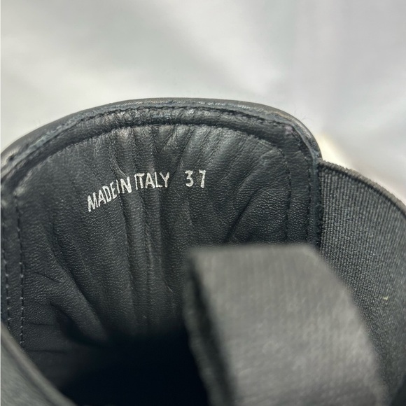 PRADA 
Vitello Montana Lug Sole Chelsea 55mm Boots - Picture 13 of 13